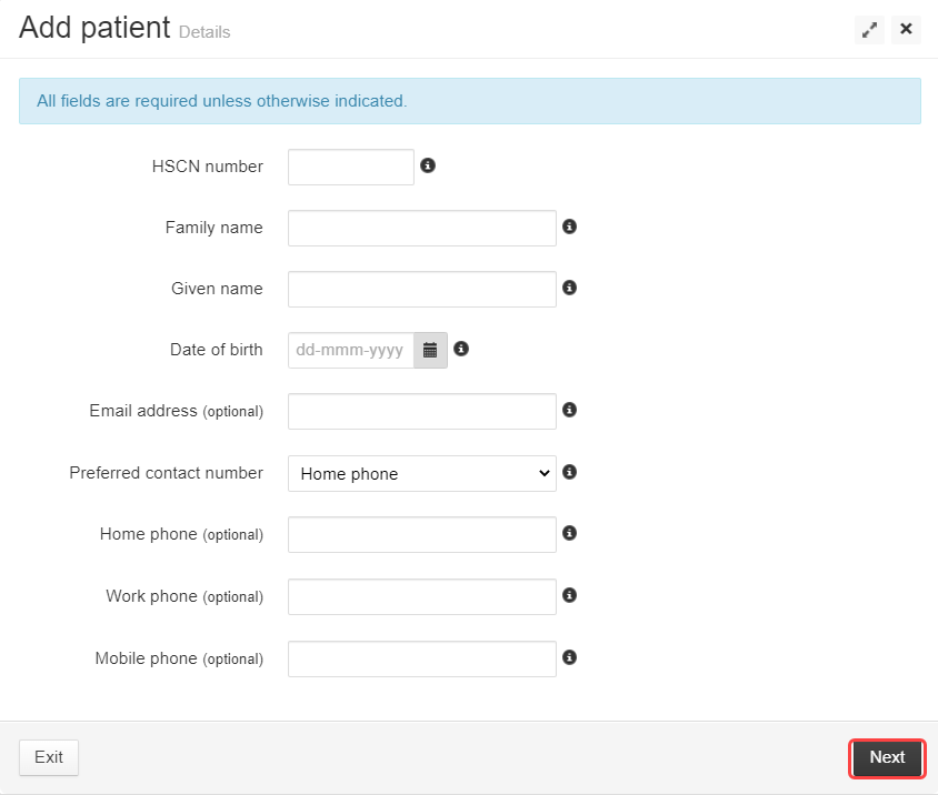 Add Patient Details