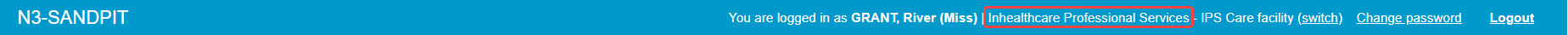 Login Organisation